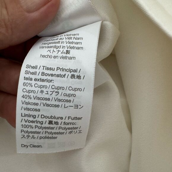 J. Crew Cupro Blend Women's Trouser in Ivory B1237 Size 6 - Picture 16 of 16